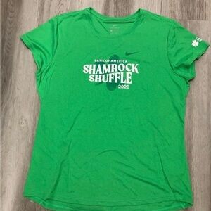 Nike Women's Bright Green Shamrock Shuffle 2020 Tee XL